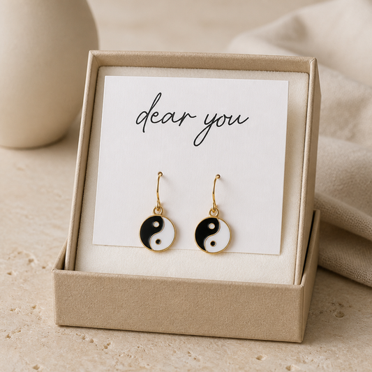 Yin and Yang earrings