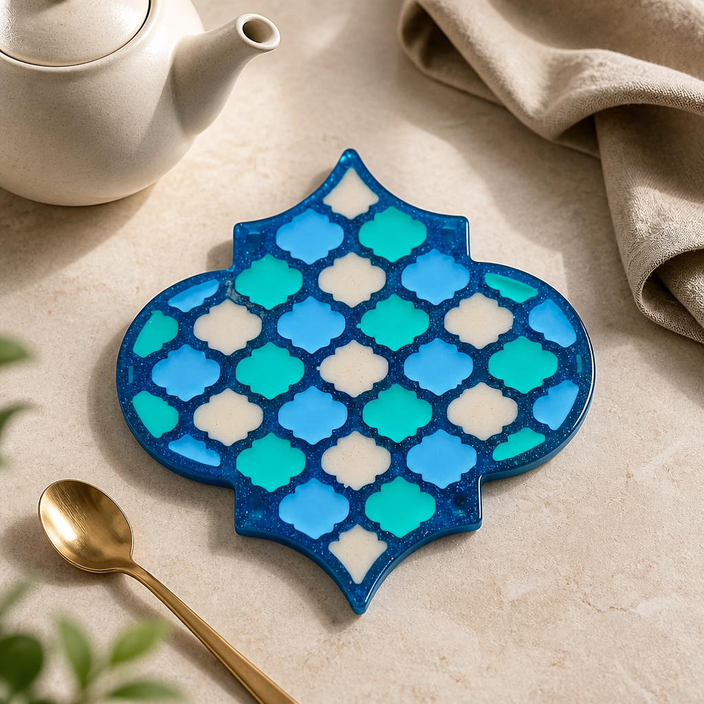 Moroccan resin coasters