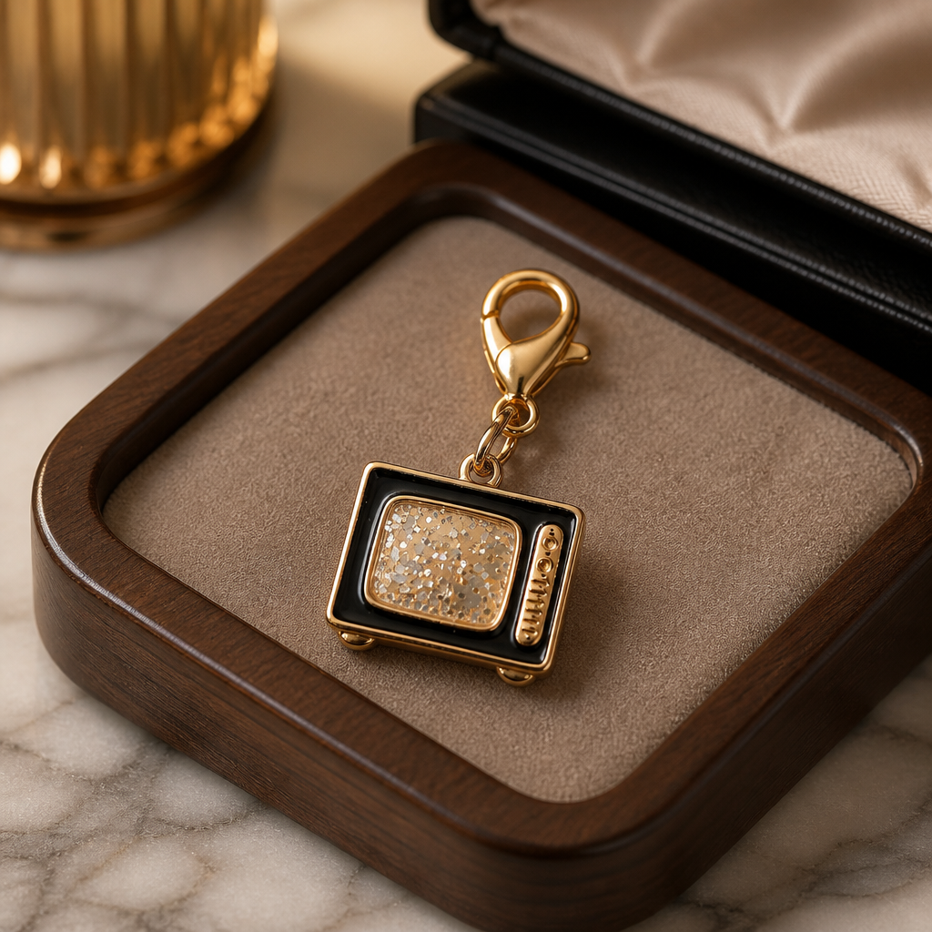 TV wallet charm