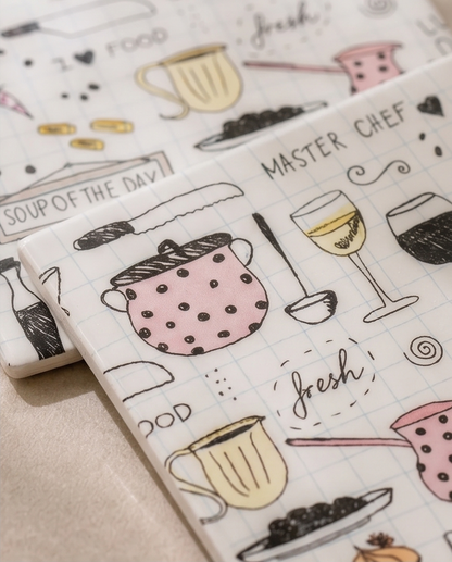 Kitchen essentials resin coasters