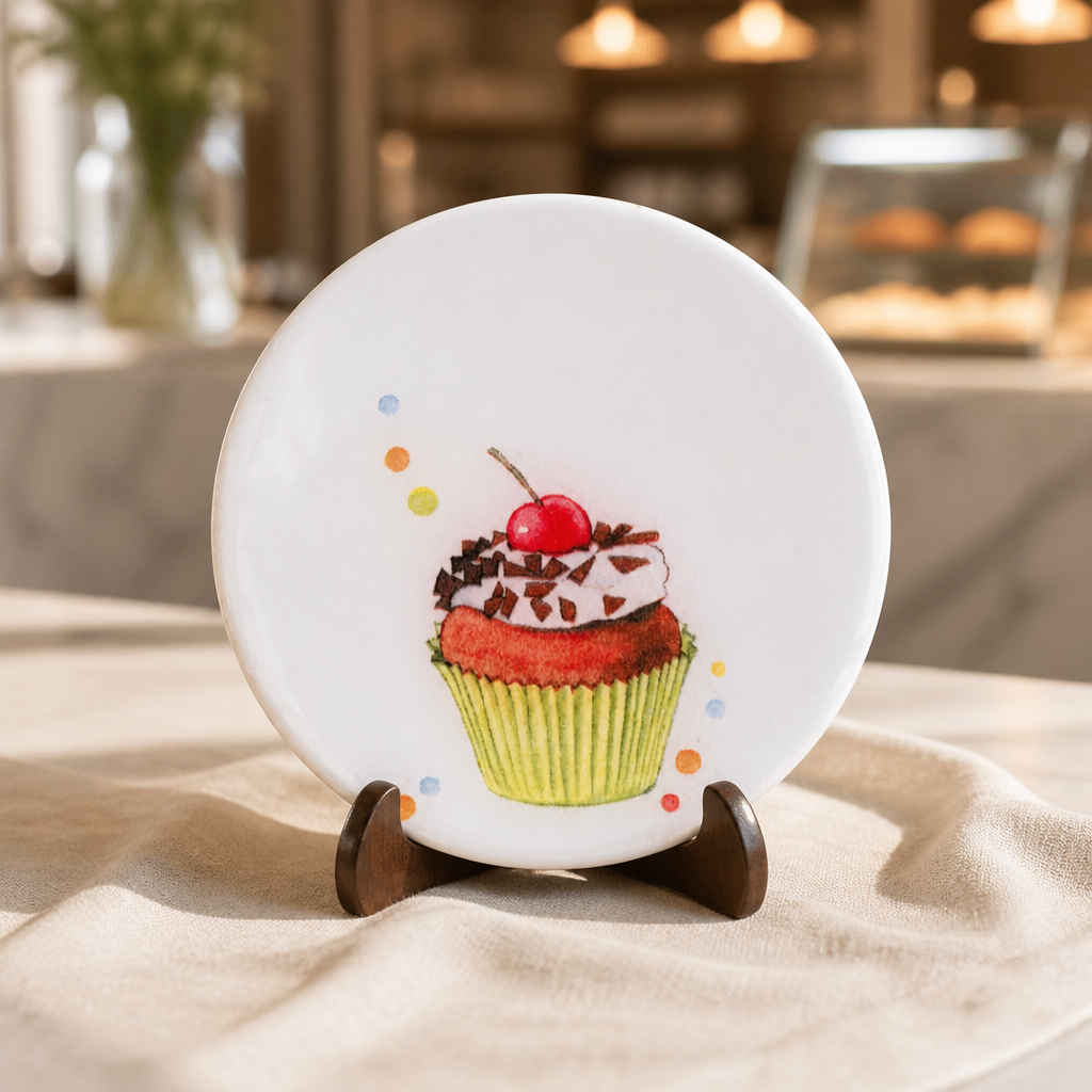 Cupcake resin coasters