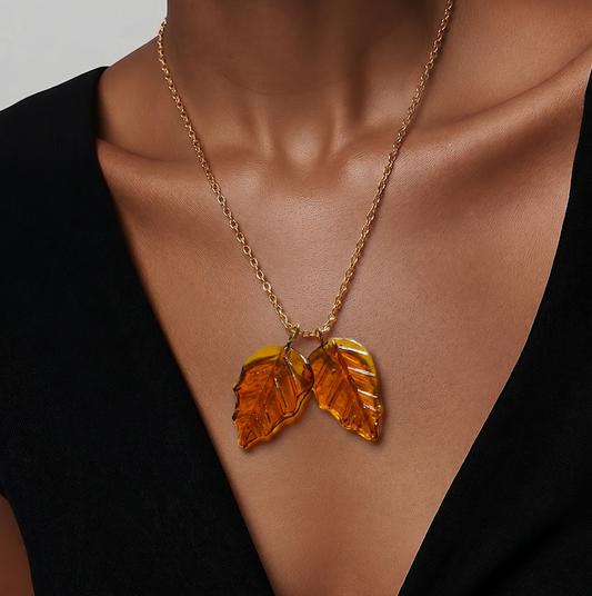 Autumn leaves locket