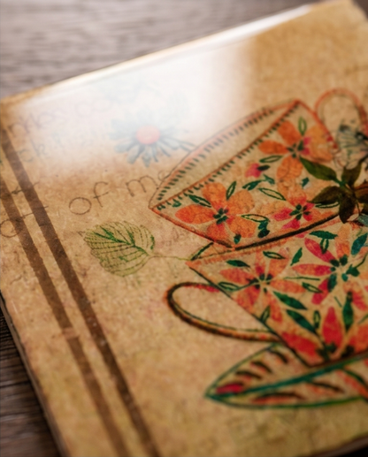 Tea time resin coasters