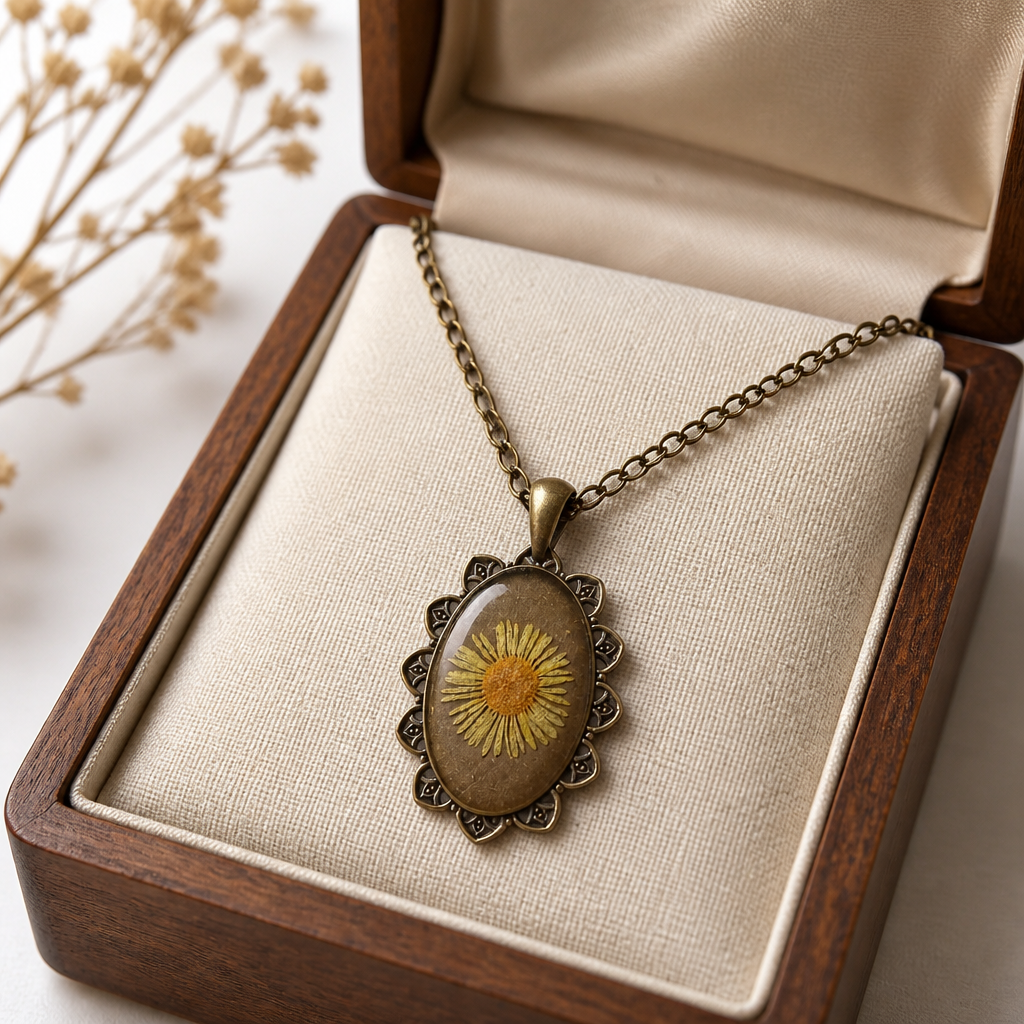 Daisy vintage locket