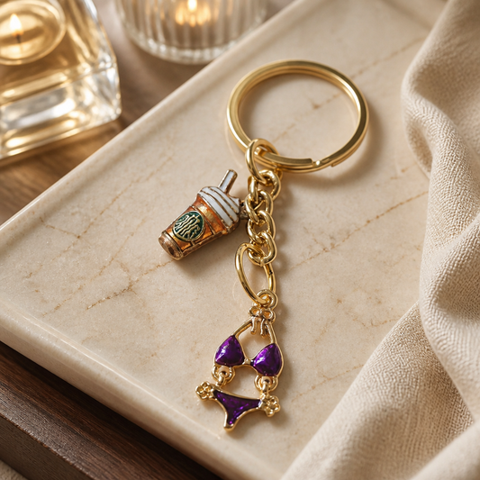 Beach bum keyring