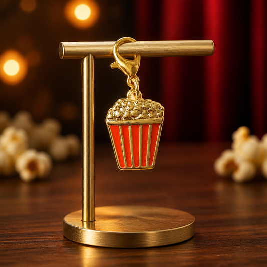 Popcorn wallet charm