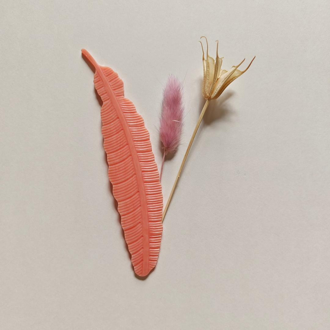 Pastel feather bookmark