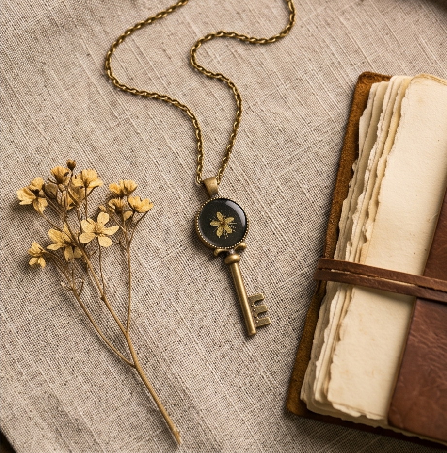 Moringa vintage key locket