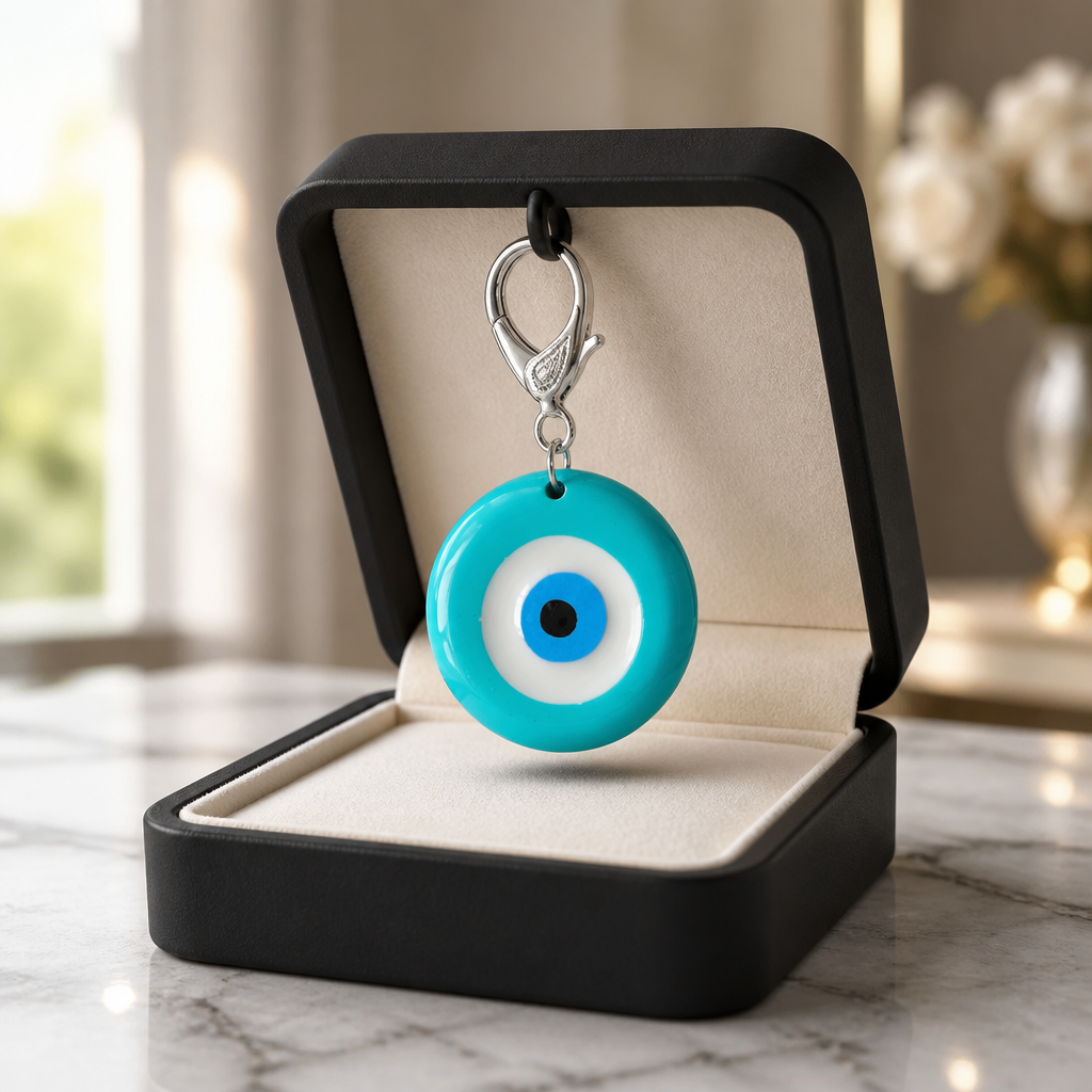 Evil eye bag charm
