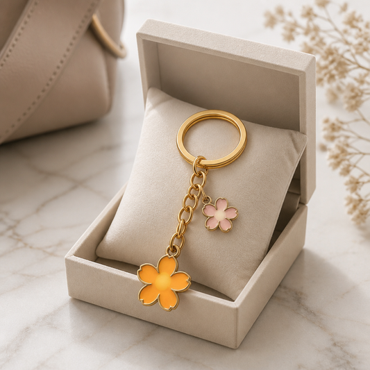 Daisy keyring