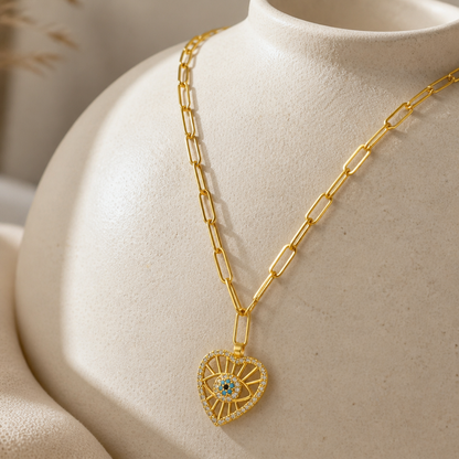 Evil eye locket (B)