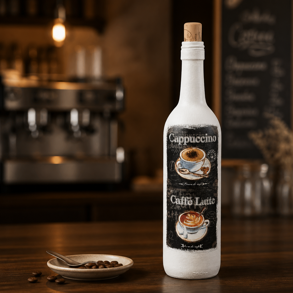 Coffee bottle art