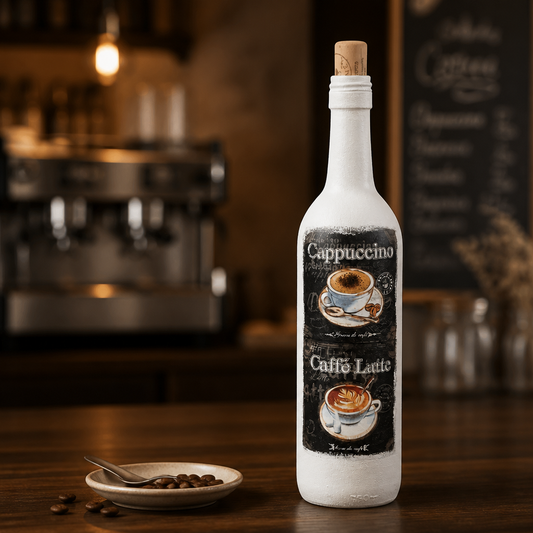 Coffee bottle art