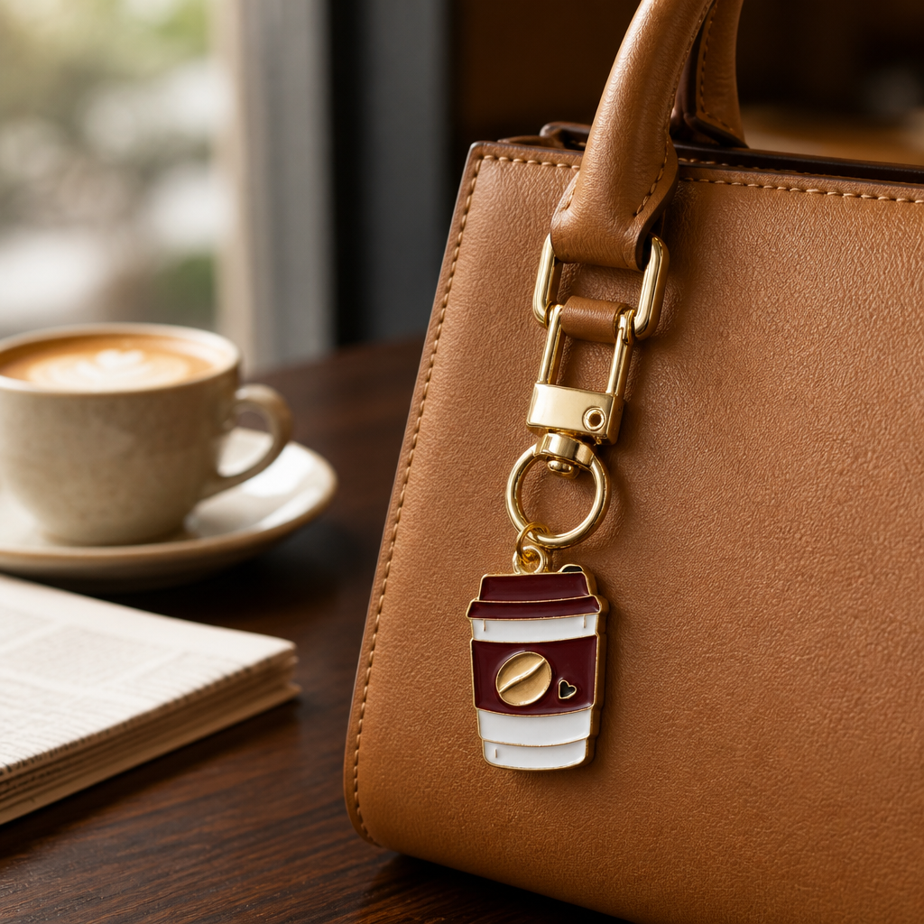 Coffee bag charm