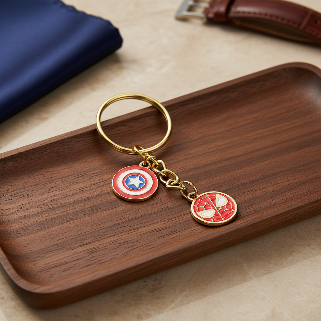 Superhero mania keyring
