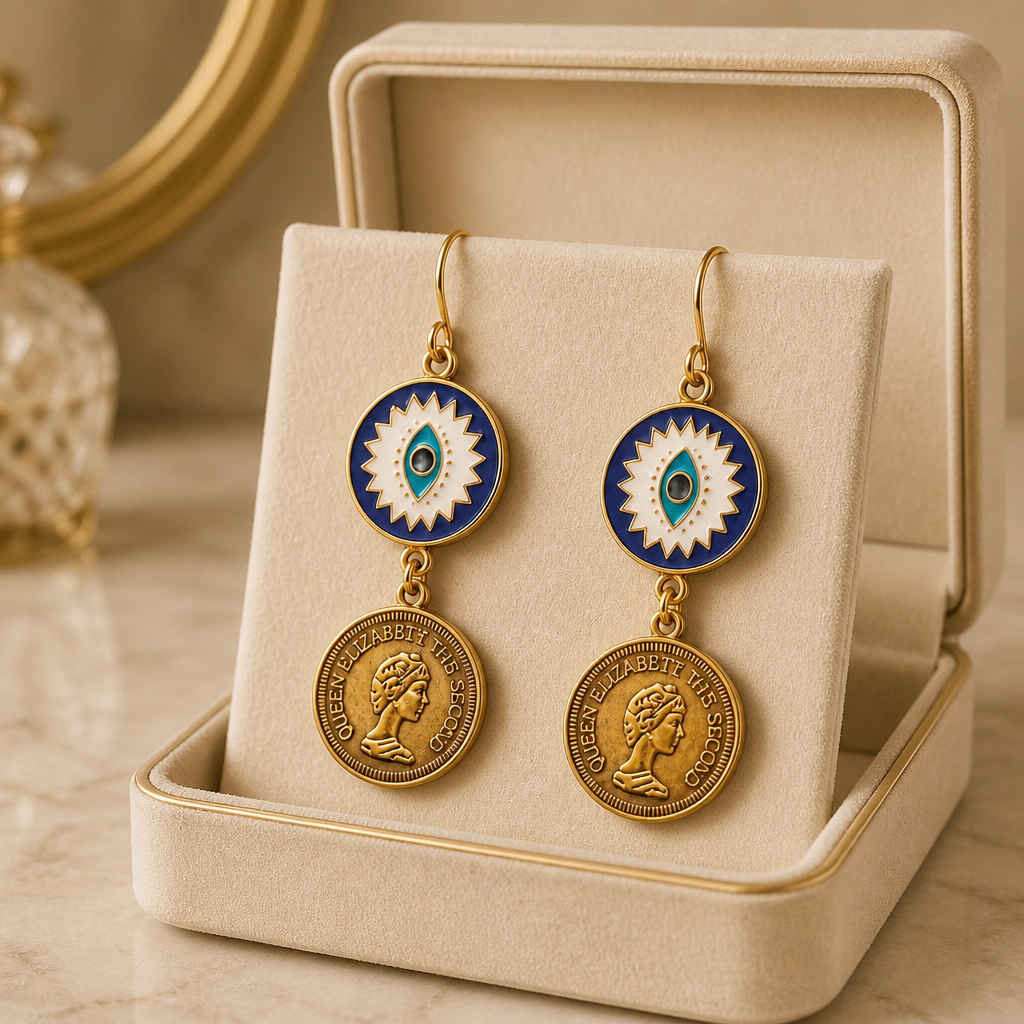 Evil eye danglers