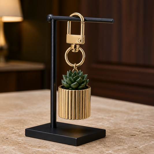 Potted plant bag charm