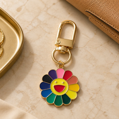 Happy daisy bag charm