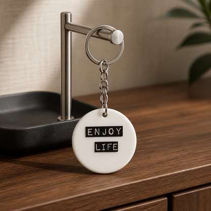 Enjoy life keyring