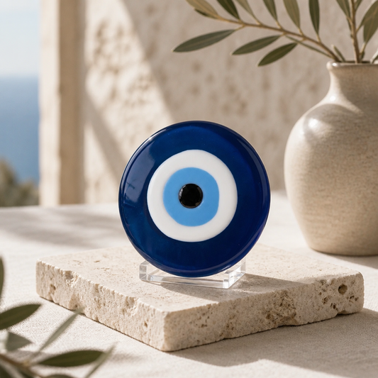 Evil eye resin coasters