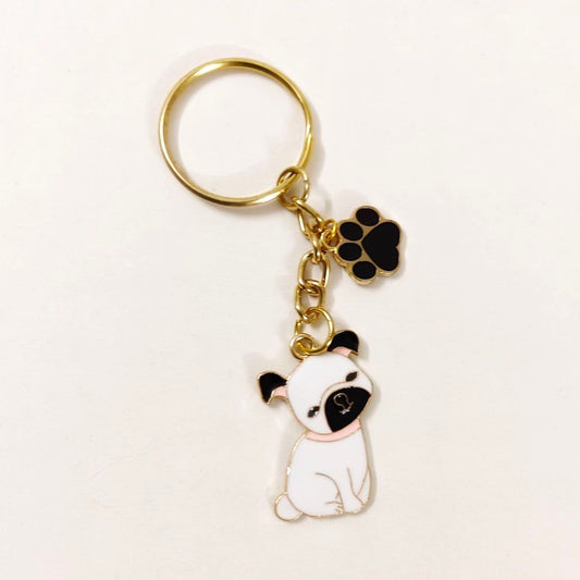 Dog lover keyring