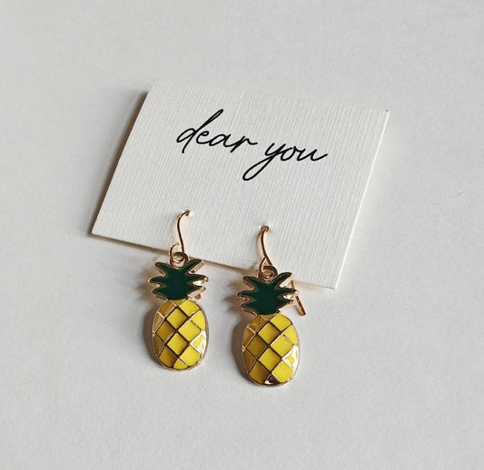 Pineapple earrings